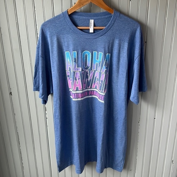 AMERICAN APPAREL Men’s Hawaii Aloha Tee Shirt Cotton Blend XXL Brand New - Picture 1 of 7